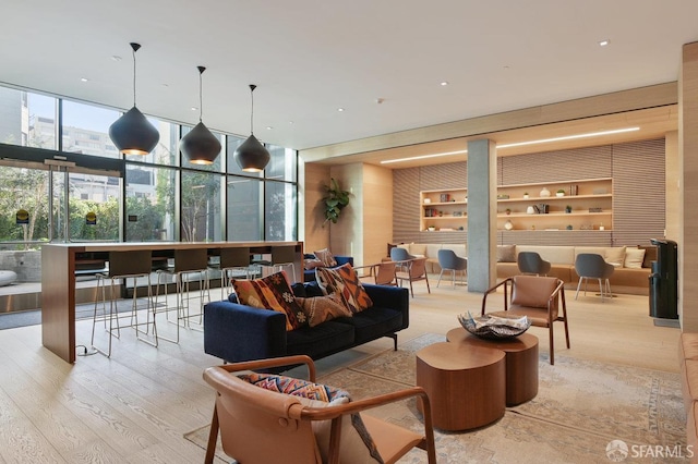 1545 Pine St Unit 802, San Francisco, CA 94109 - common area with a wall of windows