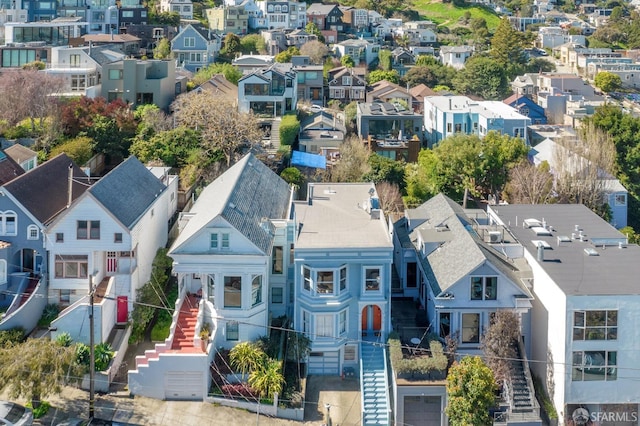 bird's eye view featuring a residential view