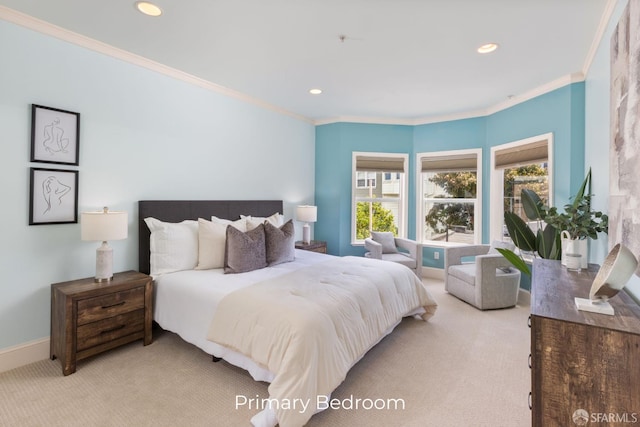 4471 Mission St Unit 2, San Francisco, CA 94112 - carpeted bedroom with ornamental molding, recessed lighting, and baseboards