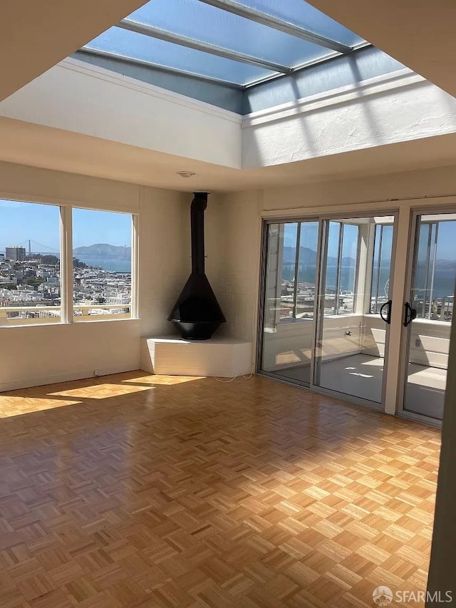 unfurnished living room with healthy amount of natural light