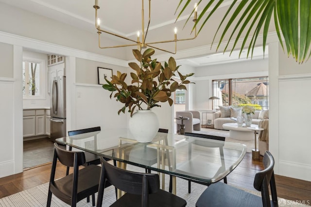 dining room featuring hardwood / wood-style floors