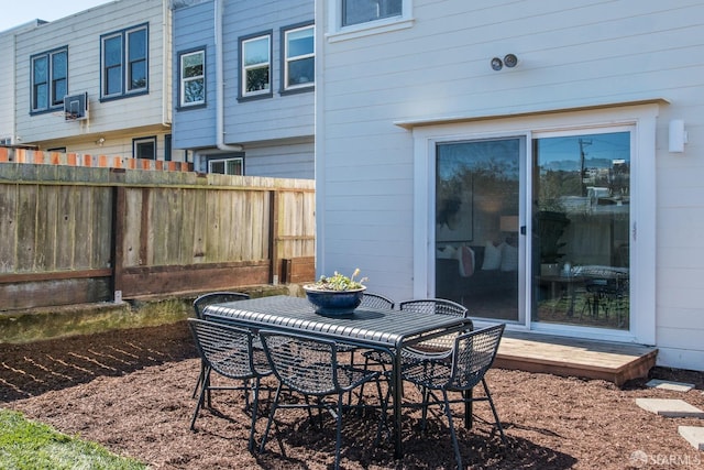 view of patio / terrace with fence