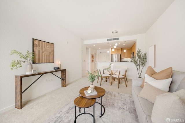 1488 El Camino Real Unit 212, South San Francisco, CA 94080 - living area with light colored carpet and baseboards