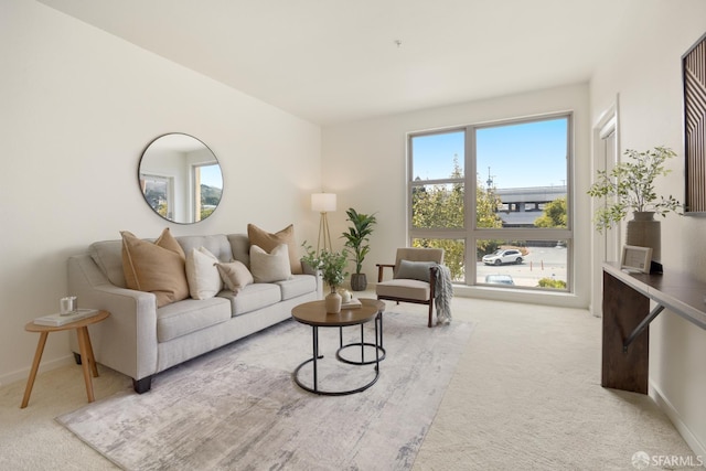1488 El Camino Real Unit 212, South San Francisco, CA 94080 - living room with light carpet and baseboards