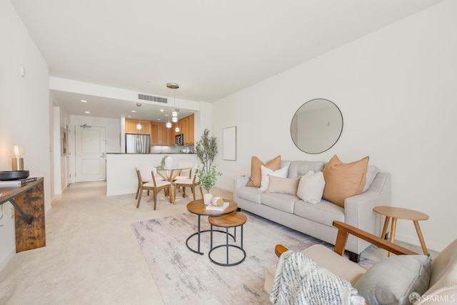 1488 El Camino Real Unit 212, South San Francisco, CA 94080 - living area with light carpet and recessed lighting