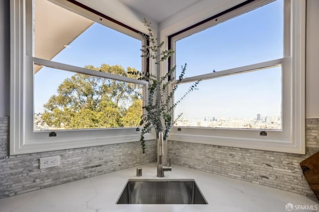 interior details with sink