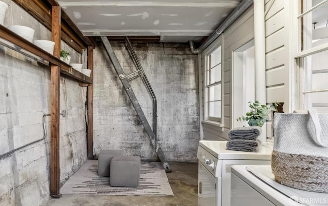 view of laundry room