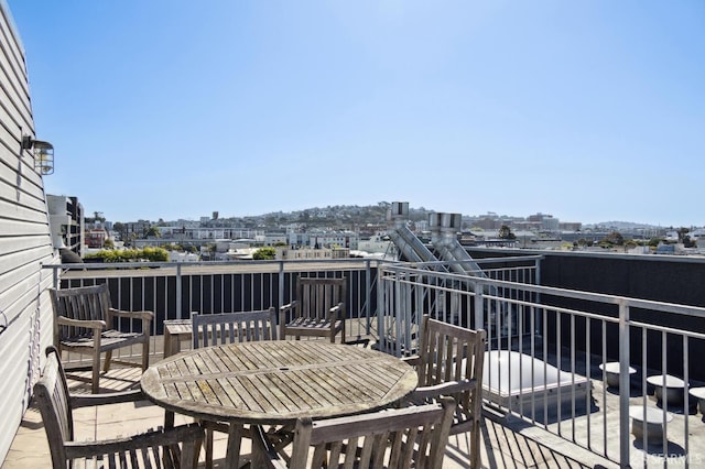 566 S Van Ness Ave Unit 31, San Francisco, CA 94110 - wooden terrace with a city view