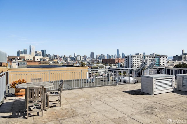566 S Van Ness Ave Unit 31, San Francisco, CA 94110 - view of patio featuring a skyline view