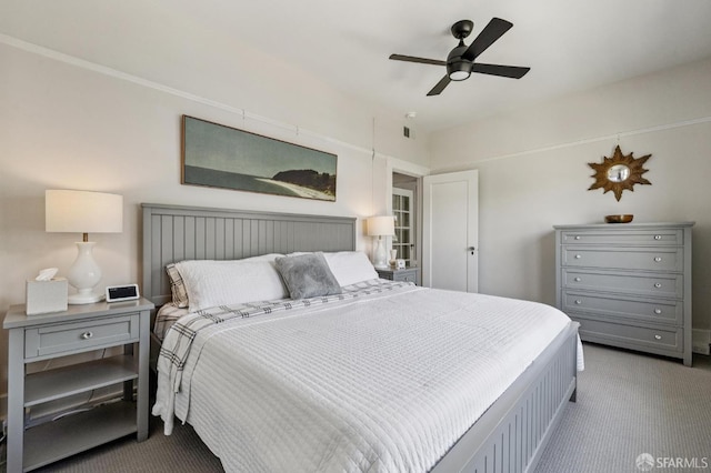 207 Eureka St, San Francisco, CA 94114 - bedroom with carpet floors and ceiling fan