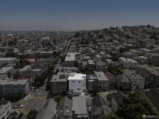 207 Eureka St, San Francisco, CA 94114 - aerial view of property and surrounding area with nearby suburban area