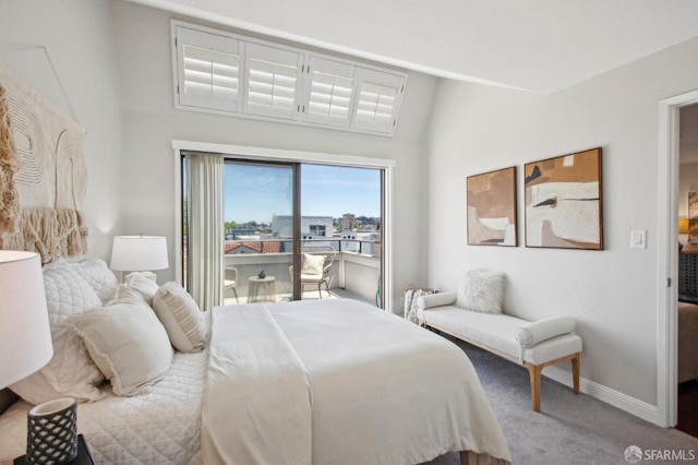 360 Guerrero St Unit 408, San Francisco, CA 94103 - bedroom with carpet, access to outside, and baseboards