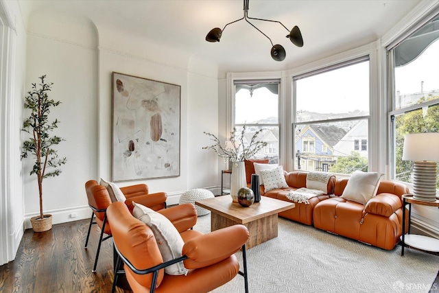 27 Hartford St, San Francisco, CA 94114 - living room featuring wood finished floors and baseboards