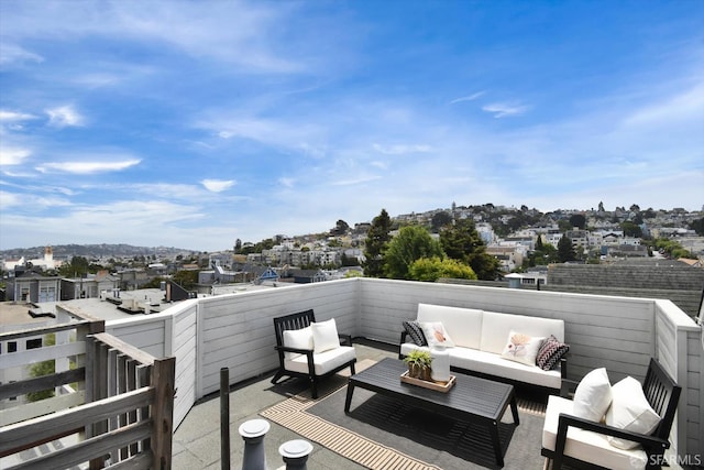 27 Hartford St, San Francisco, CA 94114 - balcony featuring an outdoor living space and a residential view