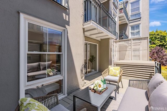 1734 Bay St Unit 103, San Francisco, CA 94123 - view of patio featuring an outdoor living space
