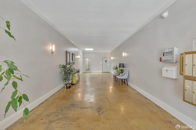 1734 Bay St Unit 103, San Francisco, CA 94123 - corridor featuring finished concrete flooring and ornamental molding