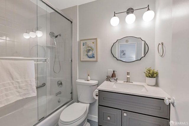 1734 Bay St Unit 103, San Francisco, CA 94123 - bathroom featuring shower / bath combination with glass door and vanity