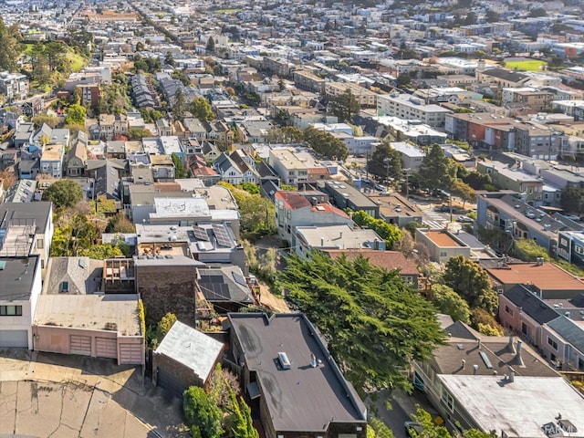 bird's eye view with a residential view