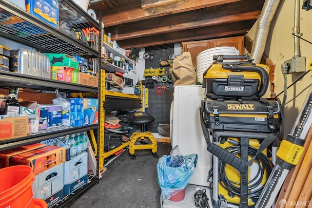 view of storage room