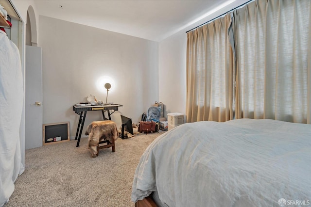 bedroom with carpet flooring