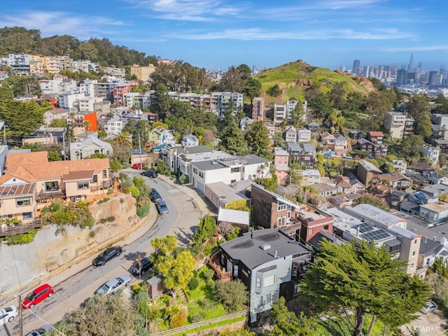 aerial view featuring a view of city