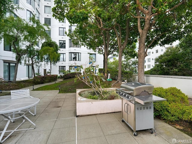 view of patio / terrace with grilling area