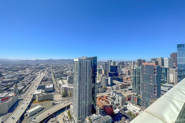 view of city with a mountain view