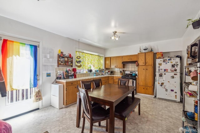 view of dining area