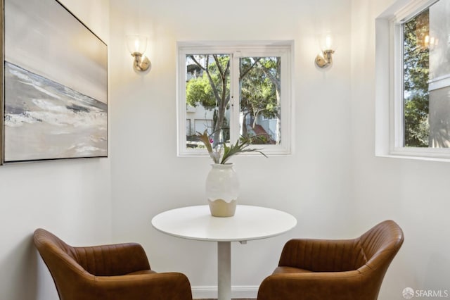 view of dining area