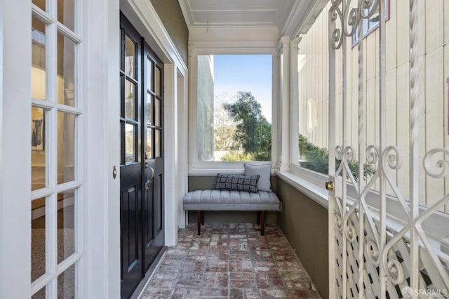 view of sunroom