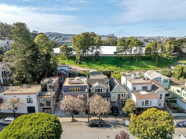 birds eye view of property featuring a residential view