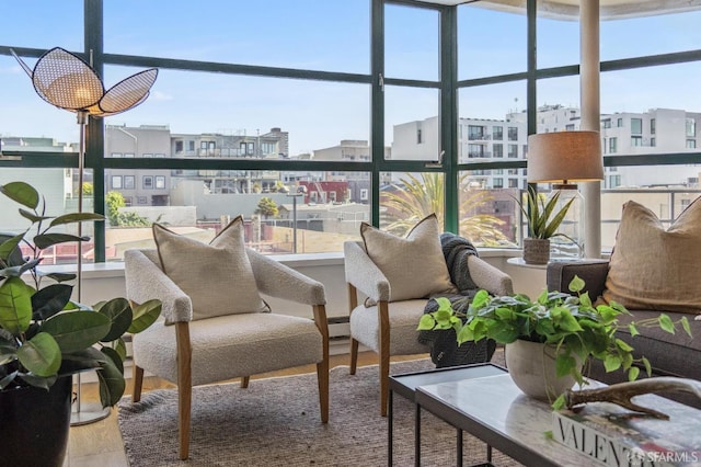 sunroom / solarium with plenty of natural light