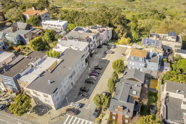 aerial view featuring a residential view