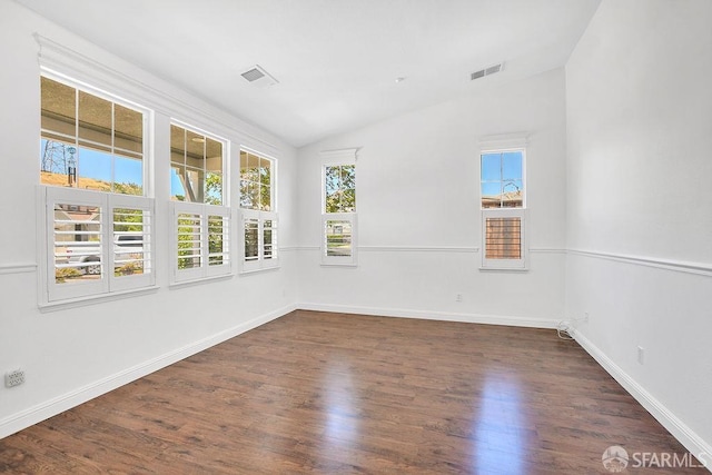 654 Tain Ct, Brentwood, CA 94513 - unfurnished room with vaulted ceiling and wood finished floors