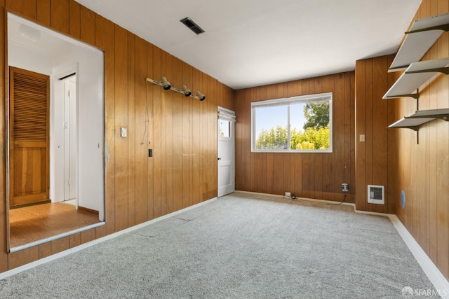 971 Lupin Way Lower, Lower, San Carlos, CA 94070 - unfurnished bedroom featuring carpet and wooden walls