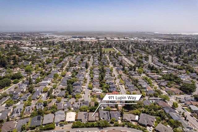 971 Lupin Way Lower, Lower, San Carlos, CA 94070 - view of property location with nearby suburban area and property boundaries highlighted