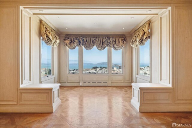 2000 Washington St Unit 4, San Francisco, CA 94109 - entryway with a baseboard heating unit, healthy amount of natural light, and crown molding