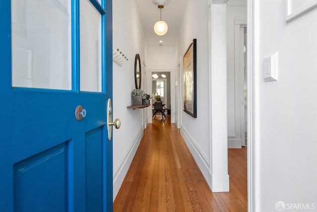 69 Pond St, San Francisco, CA 94114 - hallway featuring wood-type flooring