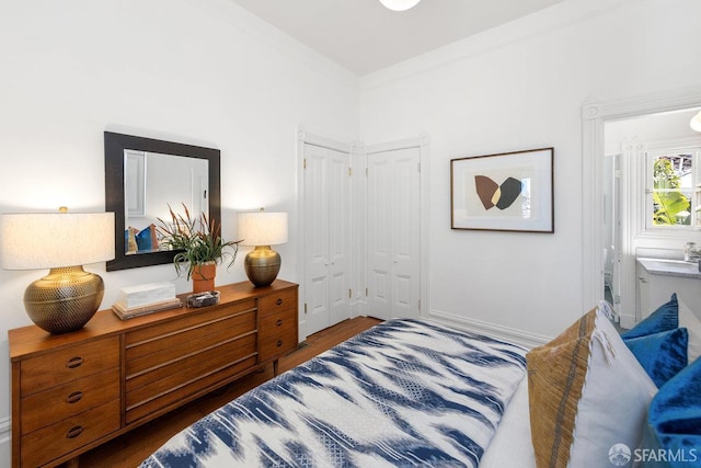 69 Pond St, San Francisco, CA 94114 - bedroom featuring a closet and wood finished floors
