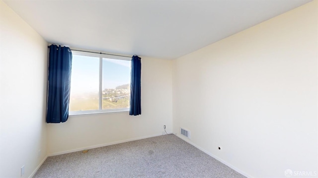 view of carpeted empty room