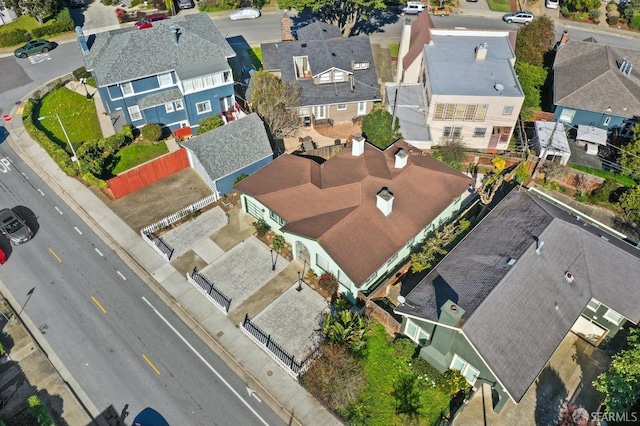 drone / aerial view featuring a residential view