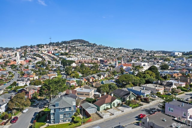 bird's eye view featuring a residential view