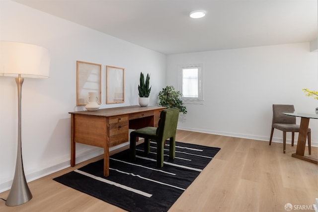651 29th Ave, San Francisco, CA 94121 - office area featuring wood finished floors and baseboards