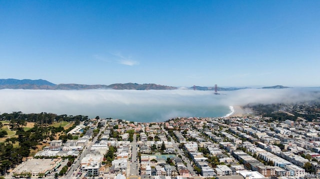 651 29th Ave, San Francisco, CA 94121 - aerial view of a water and mountain view