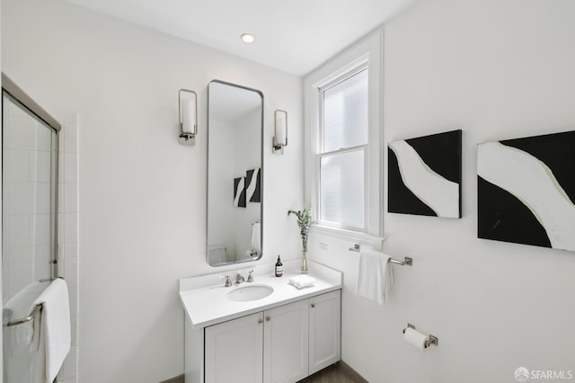 2427 Franklin St, San Francisco, CA 94123 - bathroom featuring vanity and a shower