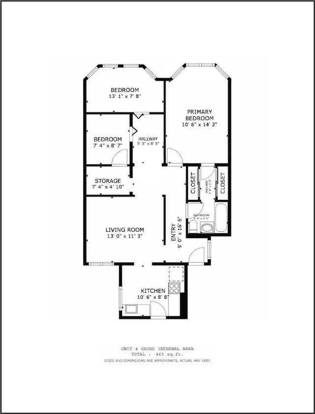 1915 Laguna St Unit 4, San Francisco, CA 94115 - plan