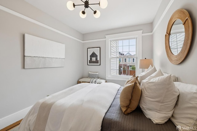 57 Theresa St, San Francisco, CA 94112 - bedroom featuring a chandelier
