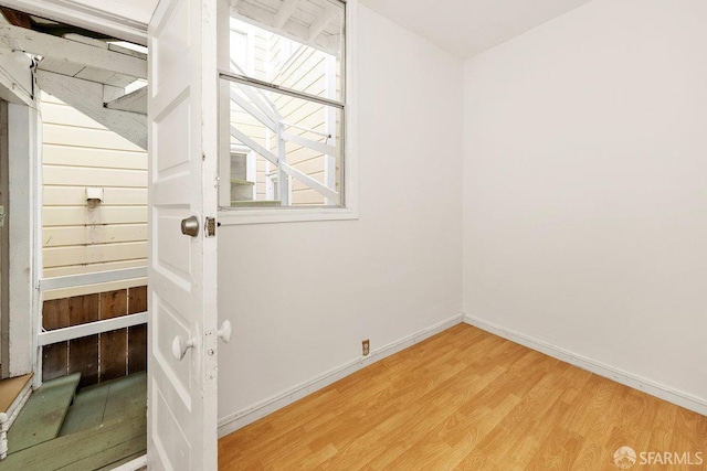 interior space featuring hardwood / wood-style flooring