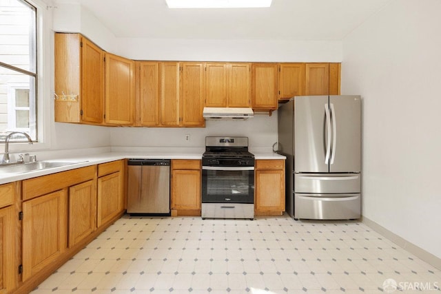 kitchen featuring sink and stainless steel appliances