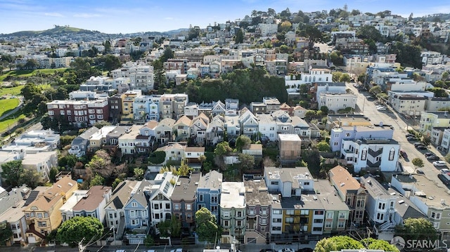 aerial view featuring a mountain view